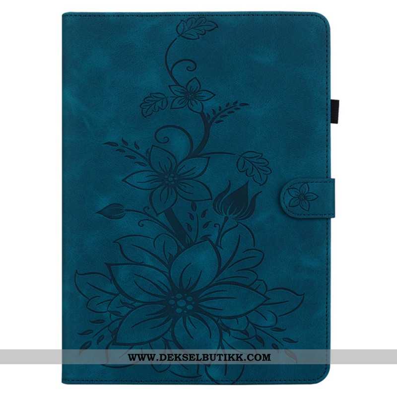 Lærdeksel Folio Deksel Samsung Galaxy Tab S10 Plus Fleur-de-lys