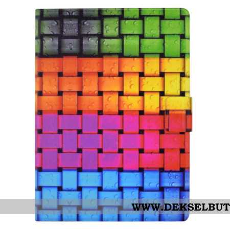 Lærdeksel Folio Deksel Samsung Galaxy Tab S11 Mobildeksel Flettet Mønster