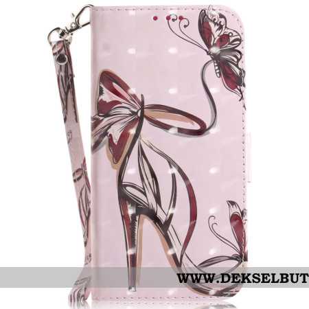 Lærdeksel Folio Deksel Xiaomi 15 Pro Mobildeksel Høyhælte Reim