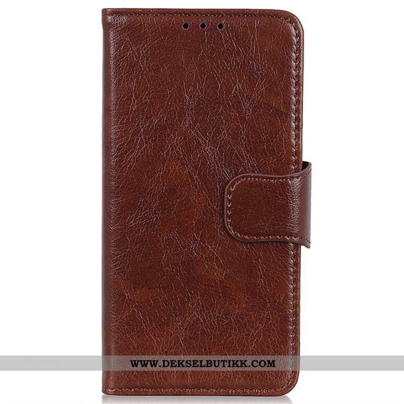Lærdeksel Folio Deksel Xiaomi 15 Ultra Mobildeksel Nappaskinntekstur