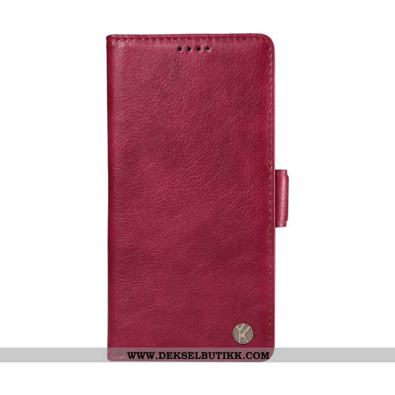 Lærdeksel Folio Deksel Xiaomi 15 Ultra Mobildeksel Ykatu Litchi-kunstskinn