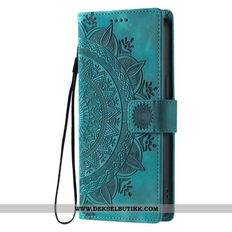 Lærdeksel Folio Deksel Xiaomi 15t Mobildeksel Mandala-mønstereffekt