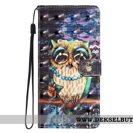 Lærdeksel Folio Deksel Xiaomi 15t Pro Mobildeksel Ugle