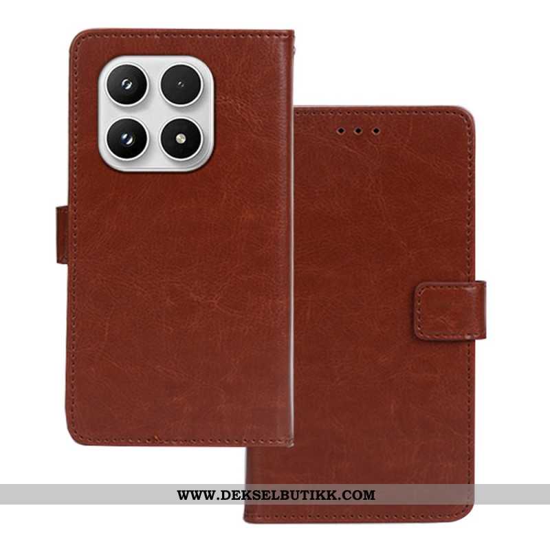 Lærdeksel Folio Deksel Xiaomi 17 Mobildeksel Kunstig Skinn Idewei