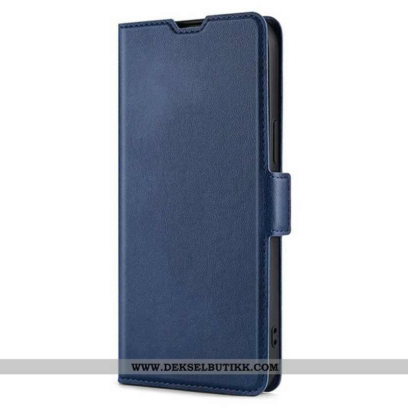 Lærdeksel Folio Deksel Xiaomi 17 Pro Kunstig Skinn Med Dobbel Lås