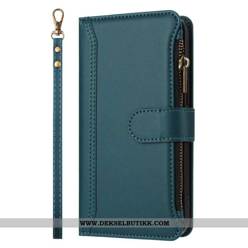 Lærdeksel Folio Deksel Xiaomi 17 Pro Lommebok Med 9 Kortspor