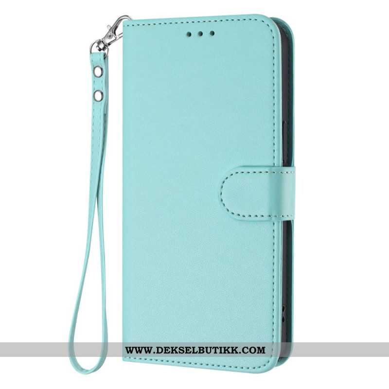 Lærdeksel Folio Deksel Xiaomi 17 Pro Max Mobildeksel Ensfarget Læreffekt