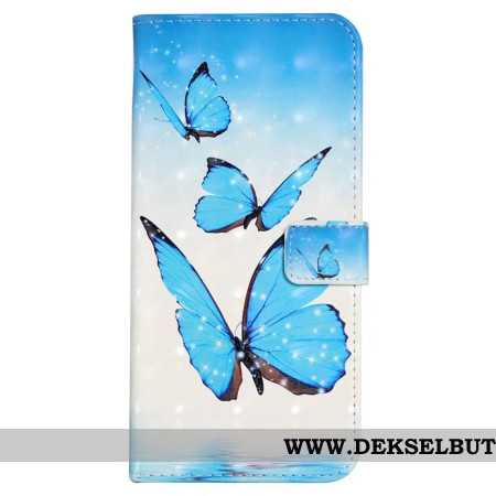 Lærdeksel Folio Deksel Xiaomi 17 Pro Max Tre Sommerfugler