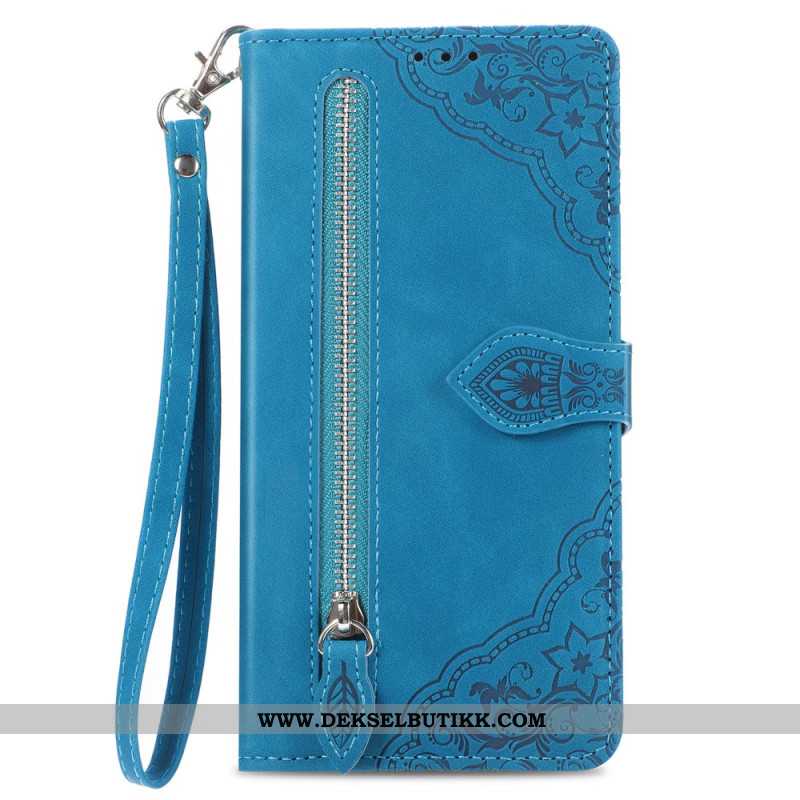 Lærdeksel Folio Deksel Xiaomi 17 Pro Mobildeksel Lommebok Med Blondemønster