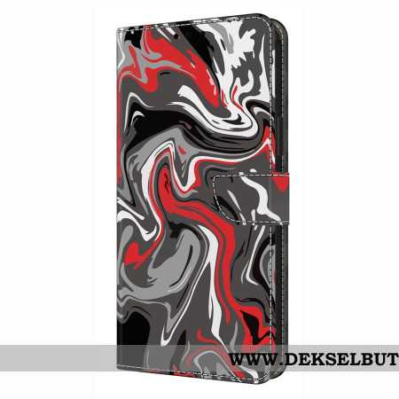 Lærdeksel Folio Deksel Xiaomi Redmi Note 14 4g Kunstnerisk Mønster