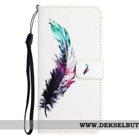 Lærdeksel Folio Deksel Xiaomi Redmi Note 14 4g Mobildeksel Fjær