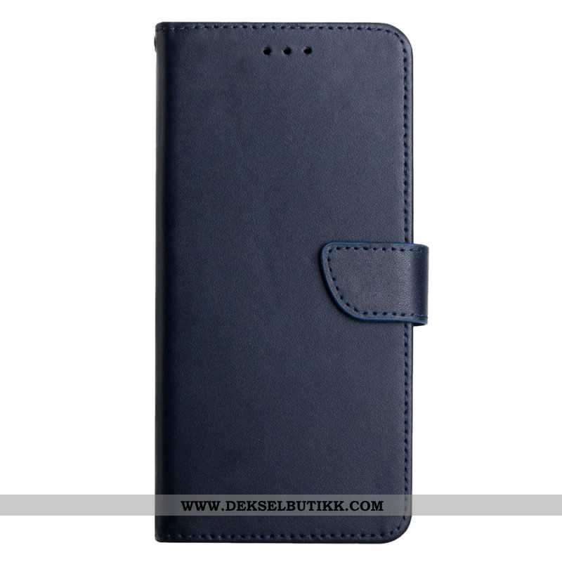 Lærdeksel Folio Deksel Xiaomi Redmi Note 14 5g Nappaskinn