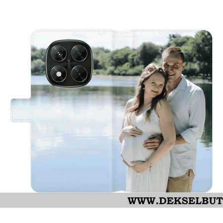 Lærdeksel Folio Deksel Xiaomi Redmi Note 14 Pro 5g Mobildeksel Tilpasset