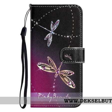 Lærdeksel Folio Deksel Xiaomi Redmi Note 14 Pro 5g Mobildeksel Øyenstikkere