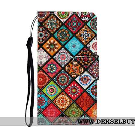 Lærdeksel Folio Deksel Xiaomi Redmi Note 14 Pro Plus 5g Etnisk Stil