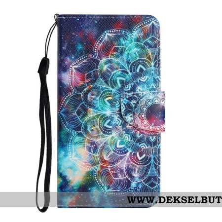Lærdeksel Folio Deksel Xiaomi Redmi Note 14 Pro Plus 5g Mobildeksel Galaksemandala