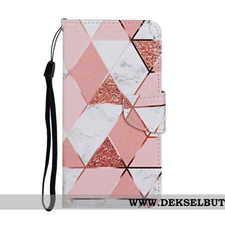 Lærdeksel Folio Deksel Xiaomi Redmi Note 14 Pro Plus 5g Mobildeksel Marmormønster