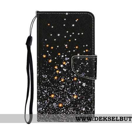 Lærdeksel Folio Deksel Xiaomi Redmi Note 14 Pro Plus 5g Mobildeksel Svart Pentagram