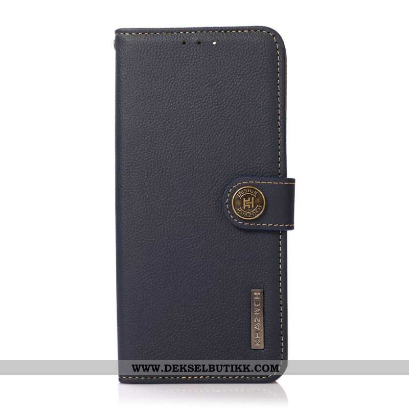 Lærdeksel Folio Deksel Xiaomi Redmi Note 14s Mobildeksel Khazneh-skinn