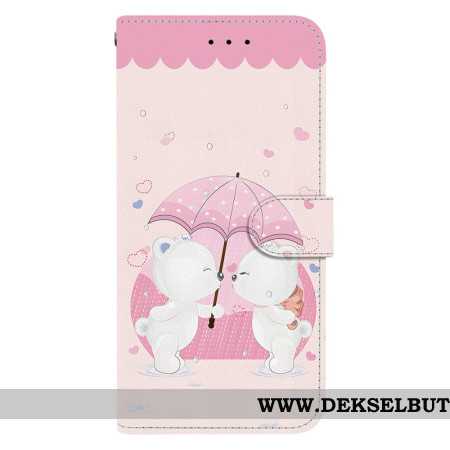 Lærdeksel Folio Deksel Xiaomi Redmi Note 14s Tegneseriebjørnpar