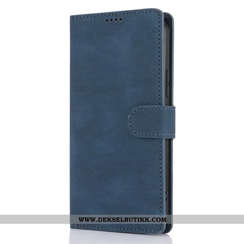 Lærdeksel Folio Deksel Xiaomi Redmi Note 15 5g Mobildeksel Retro Semsket Skinn-effekt