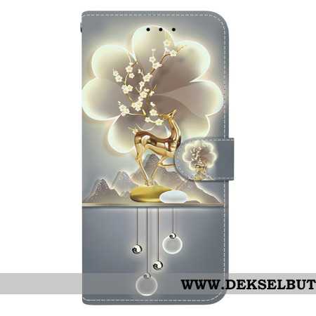 Lærdeksel Folio Deksel Xiaomi Redmi Note 15 5g Sikahjort