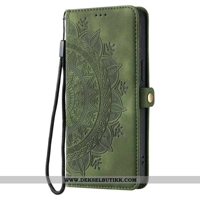 Lærdeksel Folio Deksel Xiaomi Redmi Note 15 Pro 5g Mandala Semsket Skinneffekt