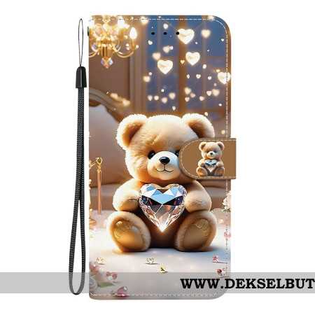 Lærdeksel Folio Deksel Xiaomi Redmi Note 15 Pro Plus 5g Diamantbjørn