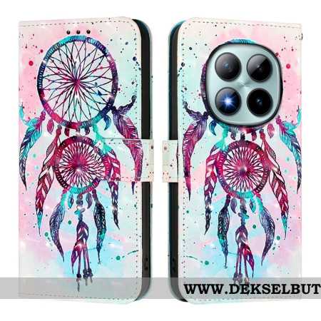 Lærdeksel Folio Deksel Xiaomi Redmi Note 15 Pro Plus 5g Mobildeksel Drømmefanger
