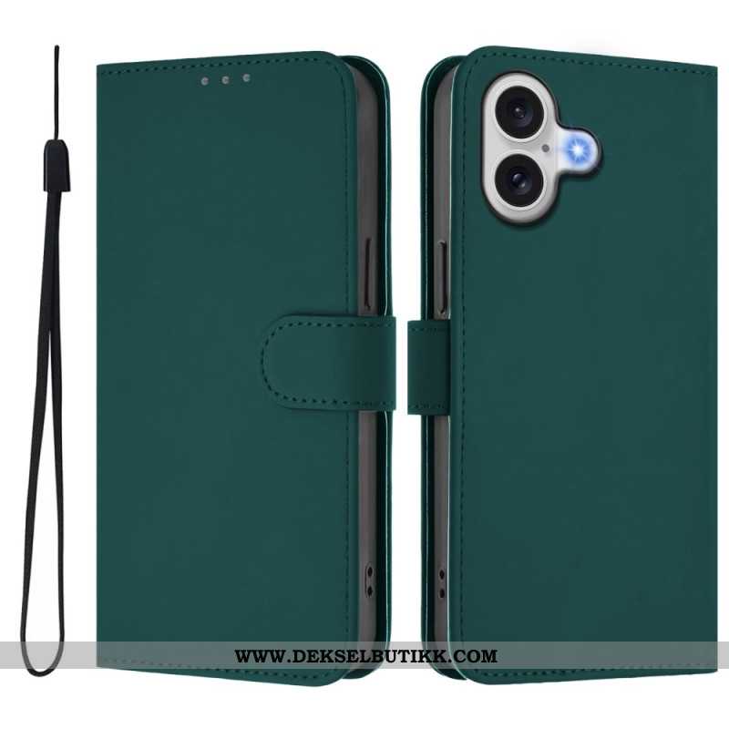 Lærdeksel Folio Deksel iPhone 17 Mobildeksel Monokrom