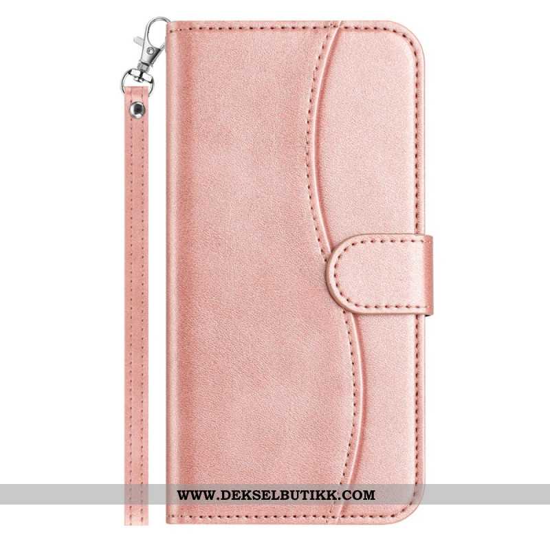 Lærdeksel Folio Deksel iPhone 17 S-design Med Stropp