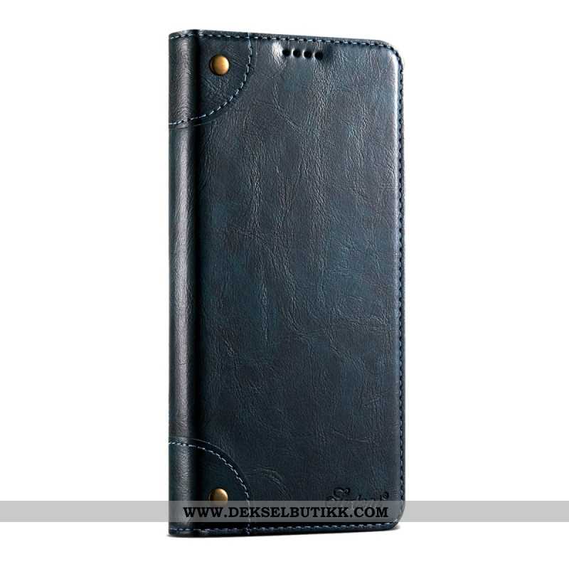 Lærdeksel Folio Deksel iPhone Air Vintage Suteni