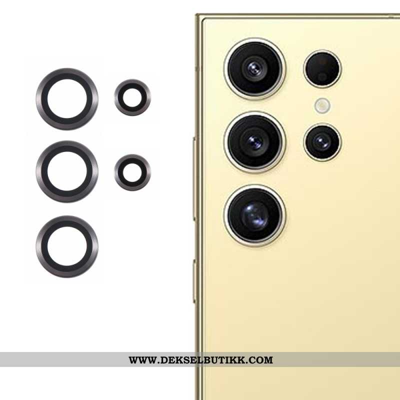 Metalllinsebeskytter Til Samsung Galaxy S25 Ultra 5g Galvanisert Og Herdet Glass