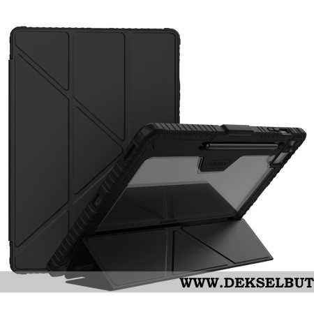 Samsung Galaxy Tab S10 Fe Plus Nillkin-støtfanger Med Origami-stativ Og Skyvedeksel