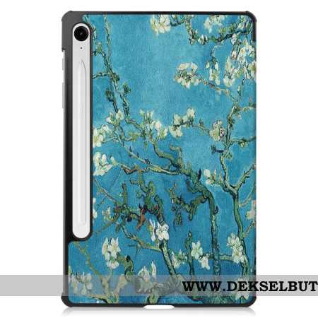 Samsung Galaxy Tab S10 Lite Forsterket Pennenholder Med Blomstrende Grener