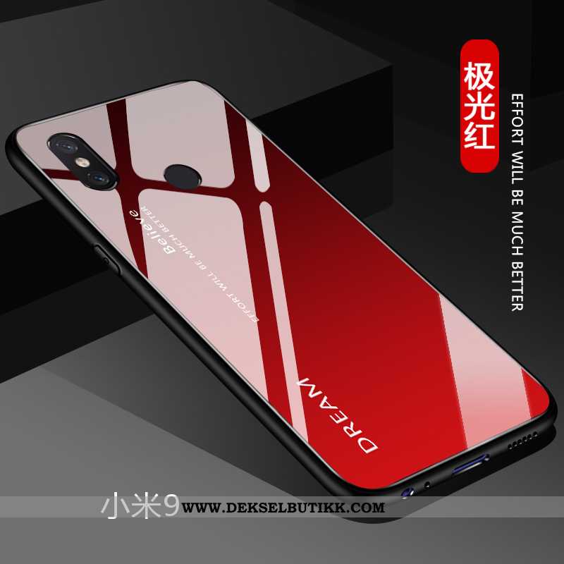 Deksel Xiaomi Mi 9 Glass Etui Hard Blå, Xiaomi Mi 9 Av Personlighet På Nett