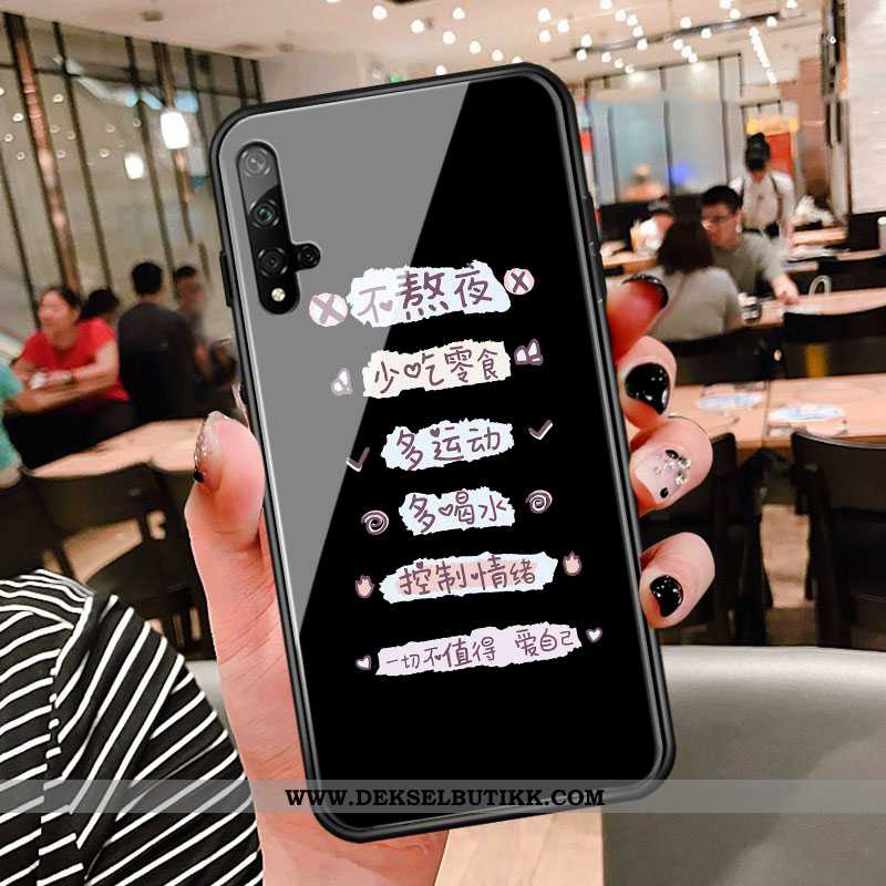 Etui Honor 20 Glass Ungdom Grønn Mobiltelefon, Deksel Honor 20 Kreativ Billig