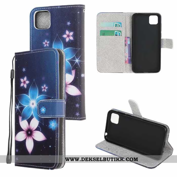 Etui Huawei Y5p Skinndeksel Cartoon Clamshell Hvitt, Deksel Huawei Y5p Av Personlighet Tilbud
