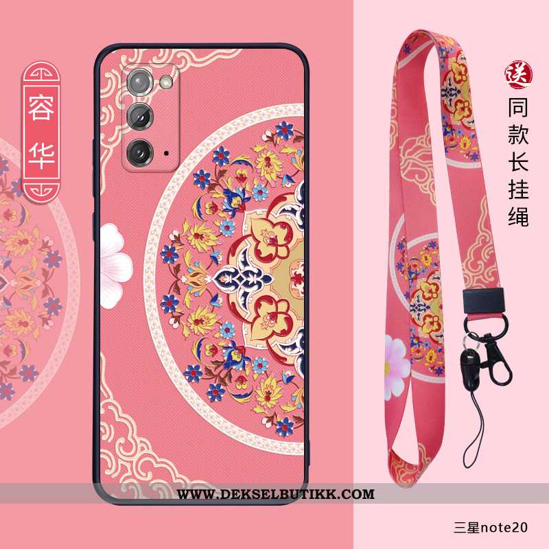 Etui Samsung Galaxy Note20 Trend Kreativ Net Red Av Personlighet Rosa, Deksel Samsung Galaxy Note20 