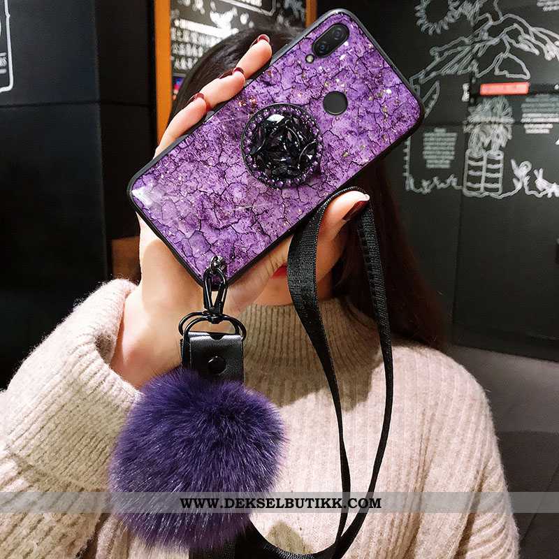 Etui Xiaomi Redmi 7 Trend Lilla Beskyttelse Hengende Ornamenter Rød, Deksel Xiaomi Redmi 7 Ultra Kjø