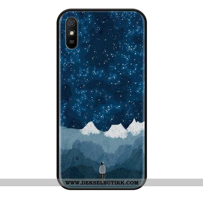 Etui Xiaomi Redmi 9a Vintage Mobiltelefon Mote Gul, Deksel Xiaomi Redmi 9a Silikon Til Salgs