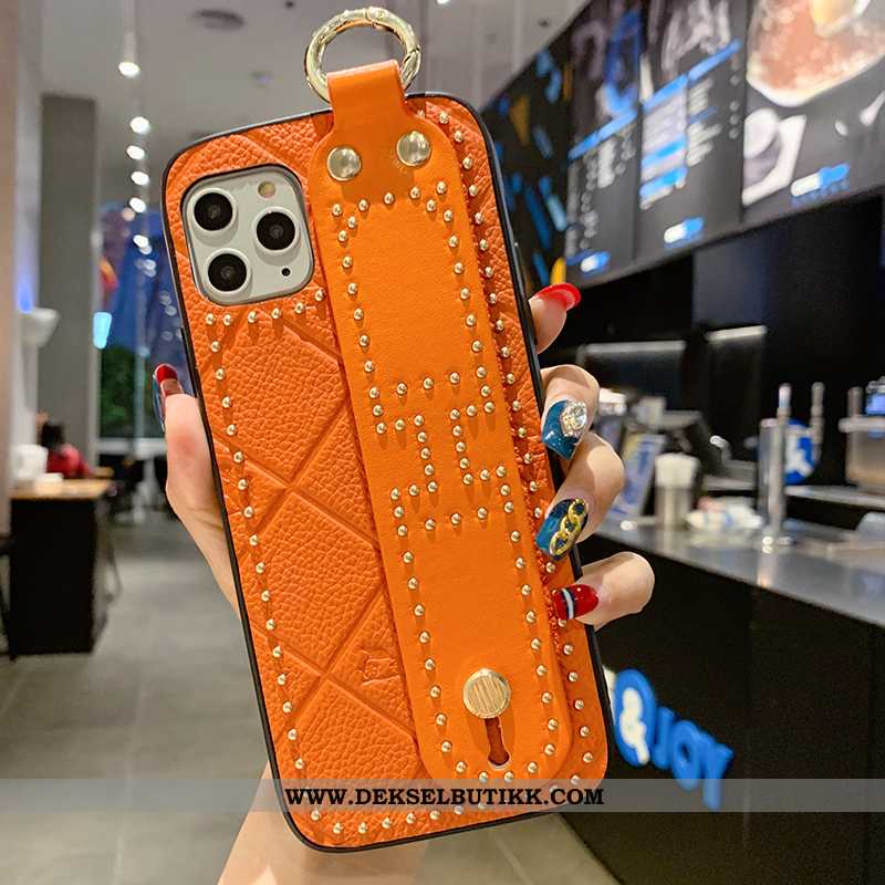 Etui iPhone 11 Pro Skinn Anti-fall High End Mote Rød, Deksel iPhone 11 Pro Trend Salg