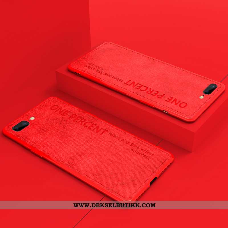 Etui iPhone 8 Plus Silikon Enkel Rød Alt Inkludert, Deksel iPhone 8 Plus Vintage Kjøpe