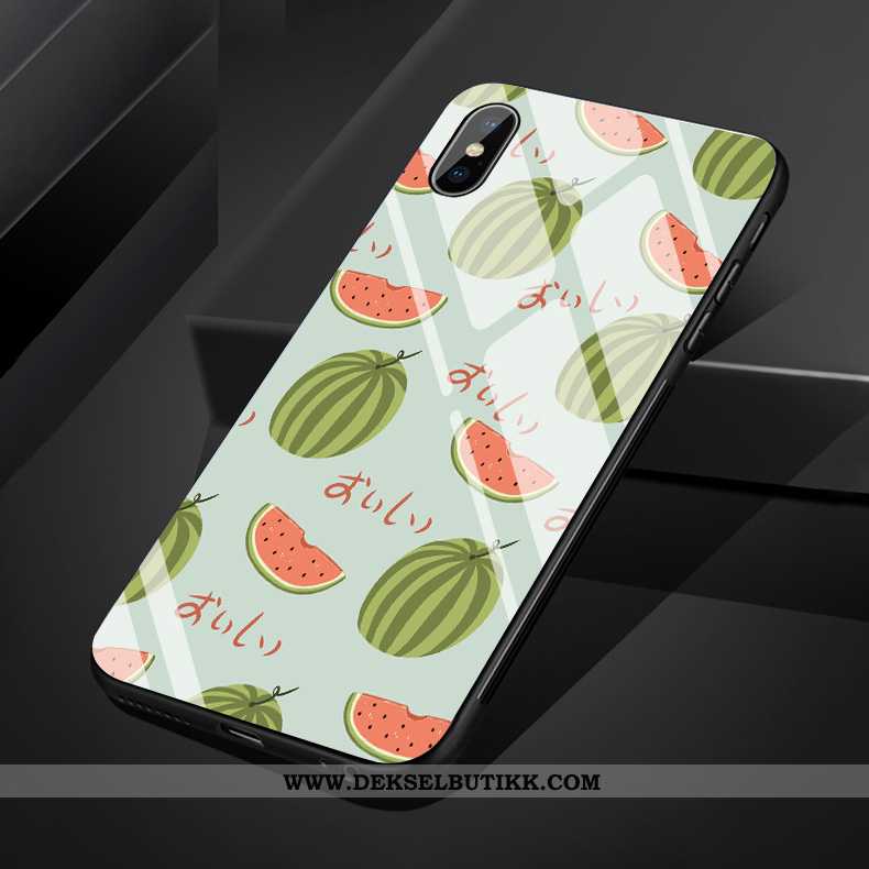 Etui iPhone Xs Max Myke Mobiltelefon Grønn Frukt, Deksel iPhone Xs Max Silikon Kjøpe