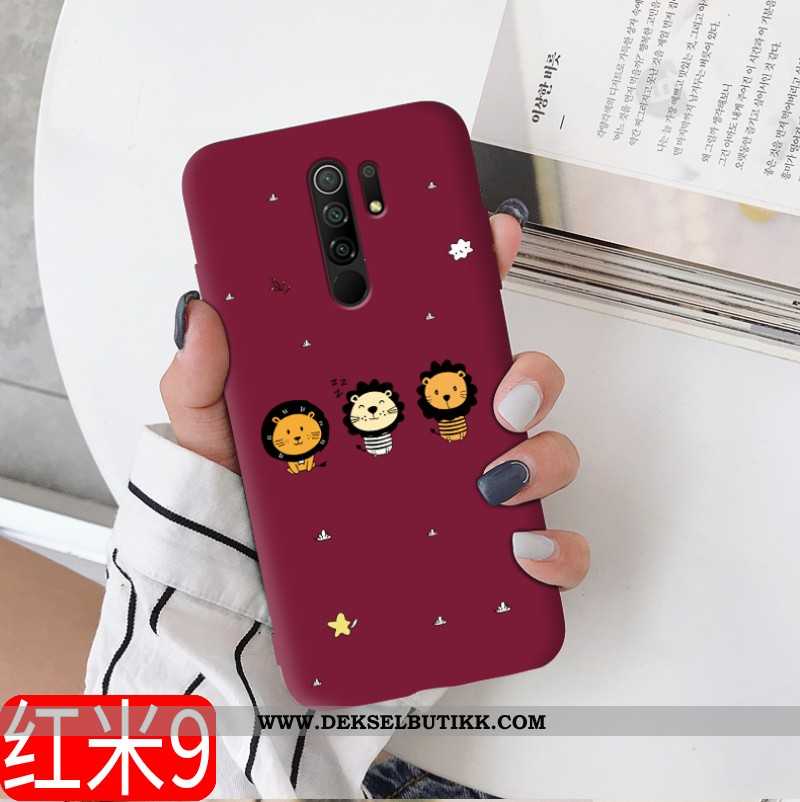 Deksel Xiaomi Redmi 9 Trend Beskyttelse Vakker Mobiltelefon Burgunder, Etui Xiaomi Redmi 9 Myke Tilb